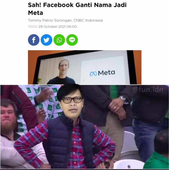 Meme kocak saat facebook ganti nama ini bisa bikin Mark Zuckerberg kesentil